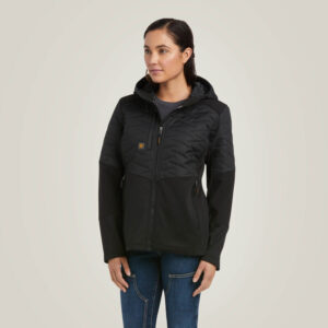 Ariat Women's Rebar Cloud 9 Insulated Jacket Black with DOE Logo 10037511-DOE