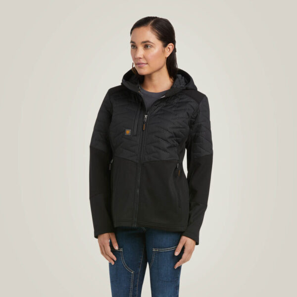 Ariat Women's Rebar Cloud 9 Insulated Jacket Black with DOE Logo 10037511-DOE