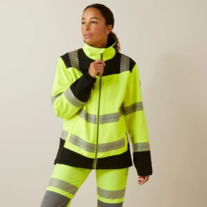 Ariat Women's Rebar Hi-Vis Softshell Jacket with DOE Logo 10046381-DOE