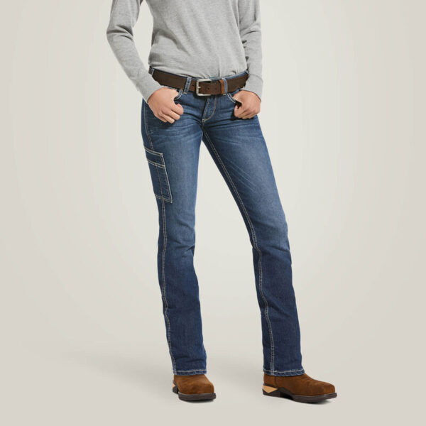 Ariat Rebar DuraStretch Riveter Straight Leg Jean with DOE Logo 10032464-PTX