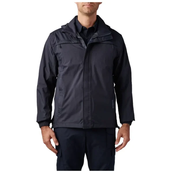 5.11 Tac-Dry Rain Shell 2.0 Black DOE Logo 48372-NVY-DOE