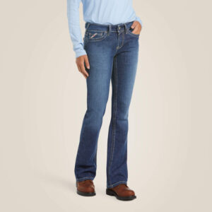 Ariat FR DuraStretch Basic Boot Cut Jean with DOE Logo 10016176-PTX
