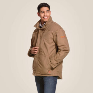 Ariat FR Workhorse Insulated Jacket Field Khaki with DOE Logo 10024029-PTX