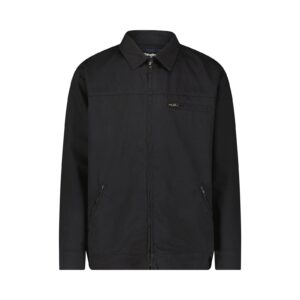 Wrangler Riggs Workwear Flannel Lined Work Jacket Black with DOE Logo 112350177-PTX