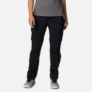 Columbia Women's Silver Ridge Utility Convertible Pants Black with DOE Logo 2037611BLK-PTX