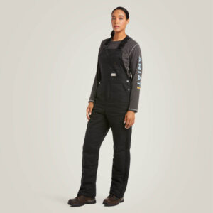 Ariat Women's Rebar DuraCanvas Stretch Insulated Bib with DOE Logo 10036669-PTX