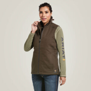 Ariat Rebar DuraCanvas Insulated Vest Wren with DOE Logo 10032920-PTX
