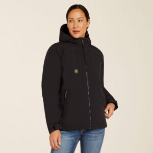 Ariat Rebar Cordura Ripstop Insulated Jacket Black with DOE Logo 10052113-PTX