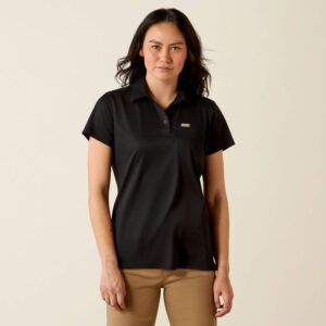 Ariat Rebar Foreman Polo Black with DOE Logo 10055040-PTX