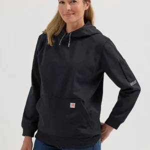 Wrangler Riggs Workwear Technical Hoodie Black with DOE Logo 112350683-PTX