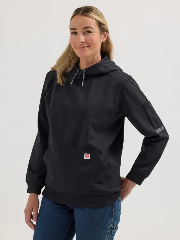 Wrangler Riggs Workwear Technical Hoodie Black with DOE Logo 112350683-PTX
