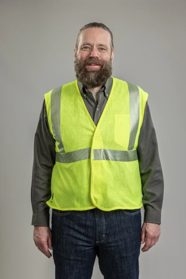 DriFire FR Hi-Vis Mesh Class 2 Vest with DOE Logo V00HA2V-PTX