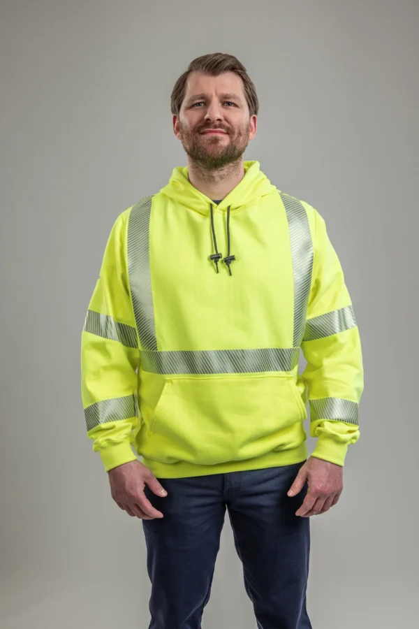 DriFire FR Hi-Vis Pullover Hoodie Class 3 with DOE Logo SWSHEC3-PTX