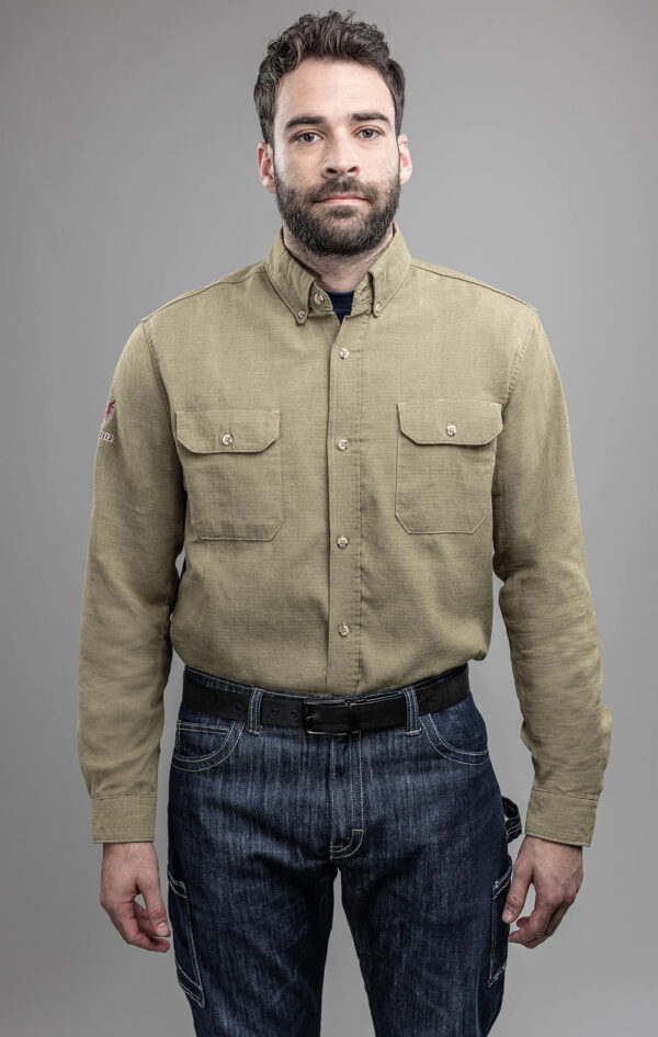 DriFire 4.4 FR Ripstop Work Shirt with DOE Logo SHRHXK-PTX