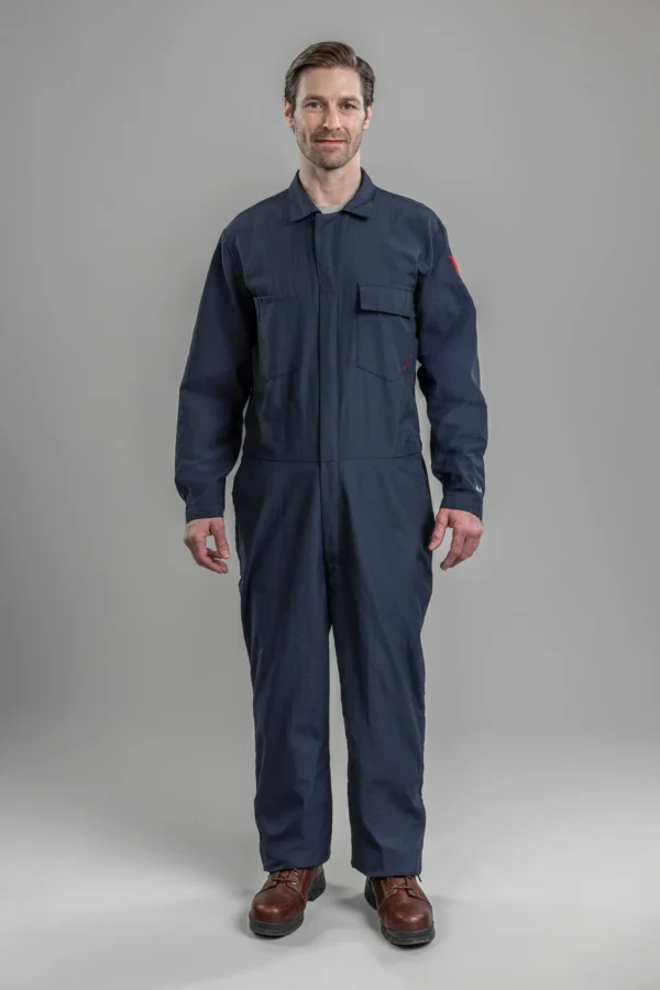 DriFire 4.4 FR Coverall Navy with DOE Logo DF2450CCANB-PTX