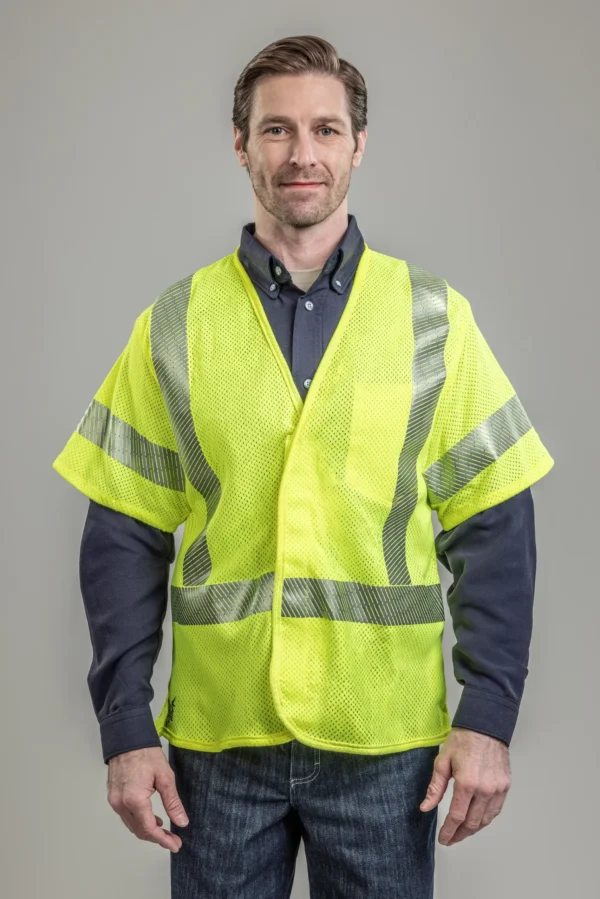 DriFire FR Hi-Vis Mesh Class 3 Vest with DOE Logo V00HA3V-PTX