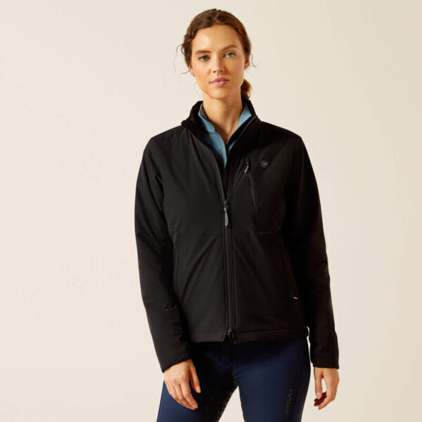 Ariat Rion StretchShell Insulated Jacket Black with DOE Logo 10052131-PTX