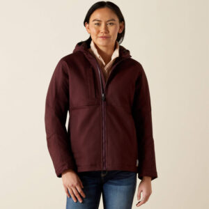 Ariat Rebar DuraCanvas Insulted Jacket Fudge with DOE Logo 10062655-PTX