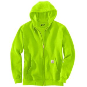 Carhartt Loose Fit Midweight Full-Zip Sweatshirt Brite Lime with DOE Logo K122BLM-PTX