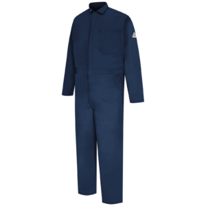 Bulwark Men's Midweight Excel FR Classic Coverall Navy with DOE Print CEC2NVY-PTX